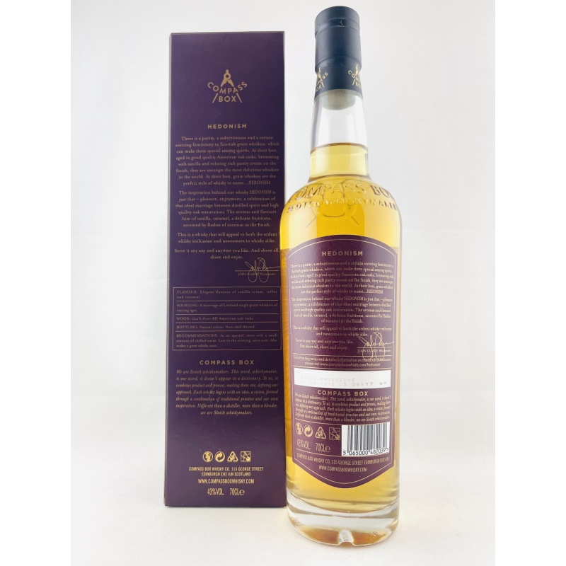 Compass Box Hedonism 2018