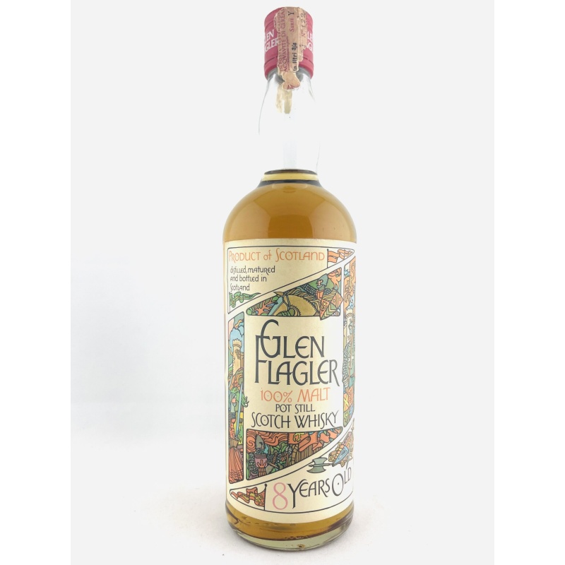 Glen Flagler 1970s 8 Year Old All Malt Molinari Import