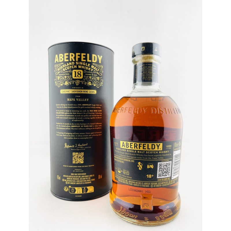 Aberfeldy 18 Year Old Cabernet Sauvignon Wine Finish