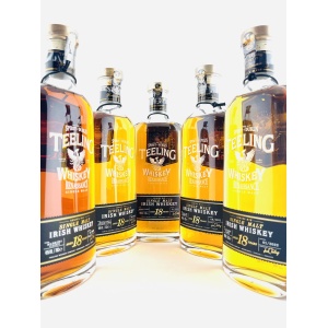Teeling Renaissance Series 18 Year Old Full Set No.1 - No.5