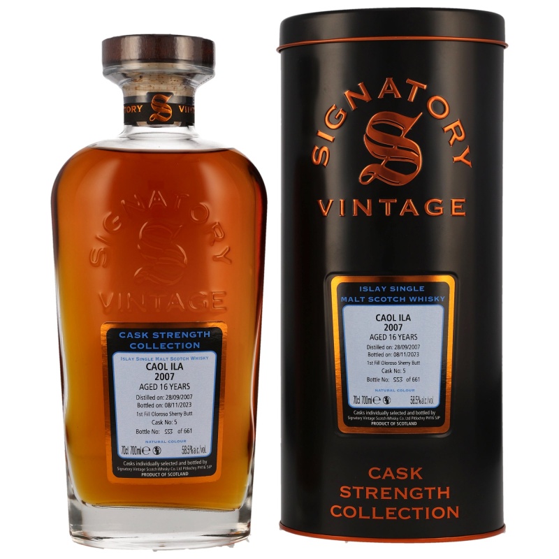 Caol Ila 2007 16 Year Old Cask Strength Collection