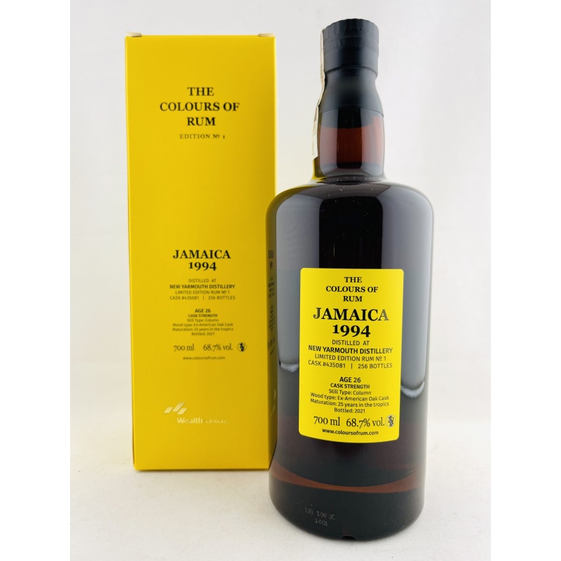 New Yarmouth 1994 Colours of Rum 26 Year Old Edition No.1