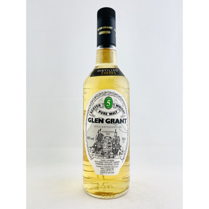 Glen Grant 1981 5 Year Old Seagram Italia Import