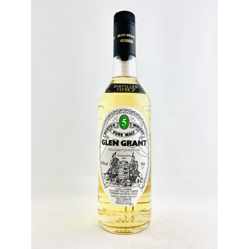 Glen Grant 1987 5 Year Old Seagram Italia Import