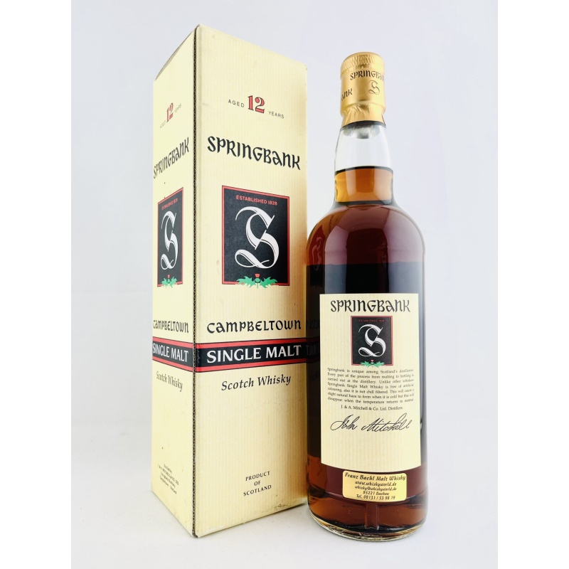 Springbank 1990s 12 Year Old Green Thistle