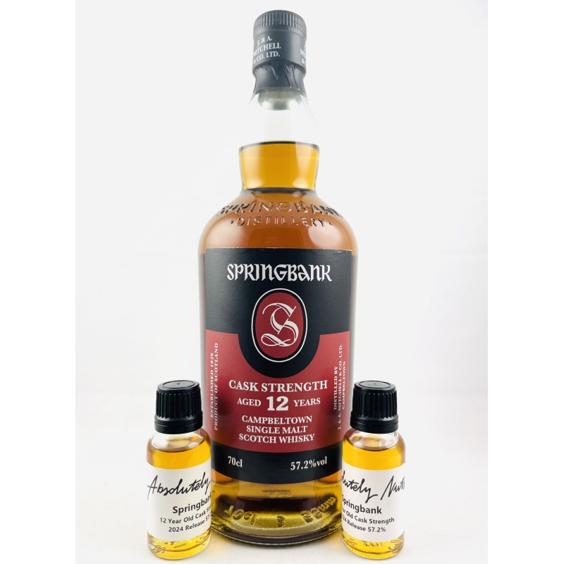 Springbank 12 Year Old Cask Strength 2024 Release + 2*2cl Samples