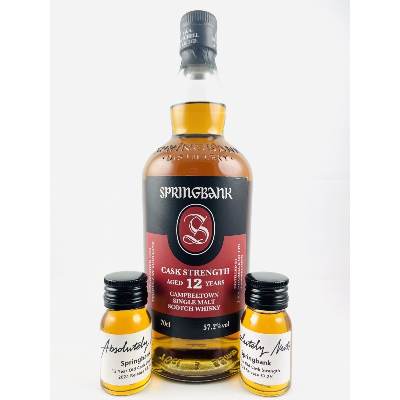 Springbank 12 Year Old Cask Strength 2024 Release + 2*3cl Samples