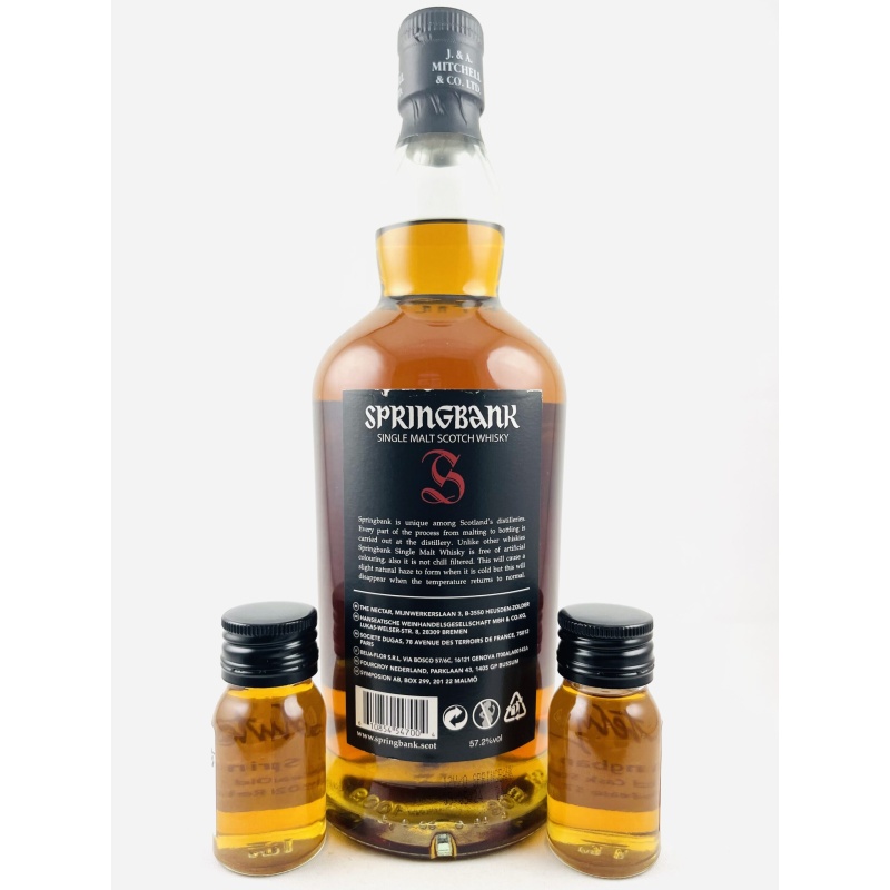Springbank 12 Year Old Cask Strength 2024 Release + 2*3cl Samples