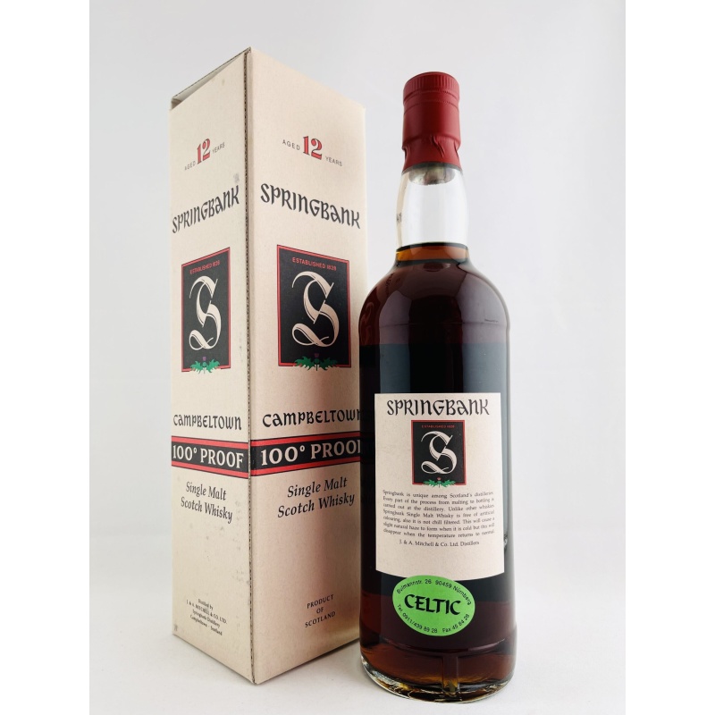 Springbank 1990s 12 Year Old Green Thistle 100 Proof