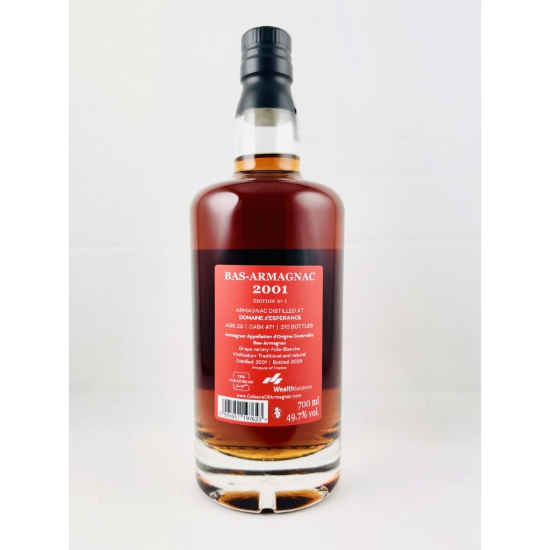 Domaine d’Esperance 2001 Bas-Armagnac Colours of Rum Edition No.1
