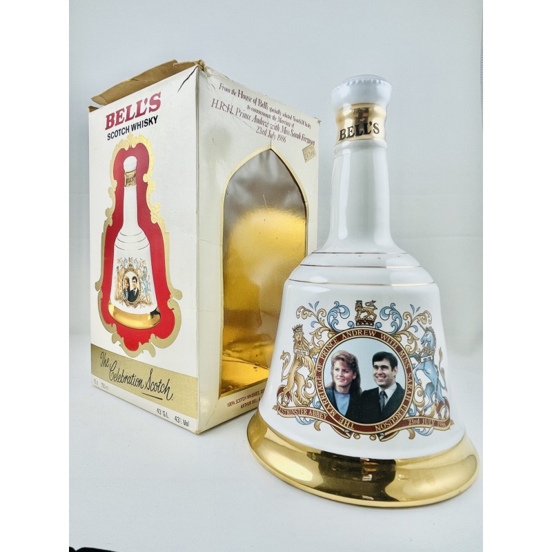 Bell's Decanter Royal Wedding 1986 Prince Andrew + Sarah Ferguson