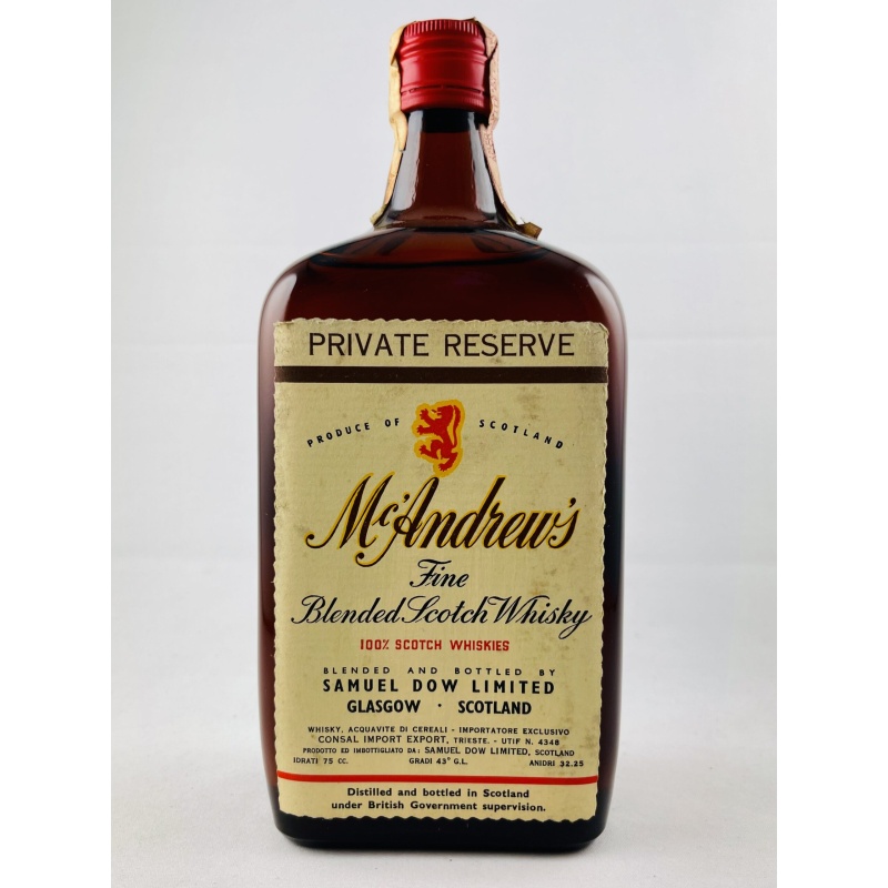 McAndrew's Private Reserve 1960s Consal Import