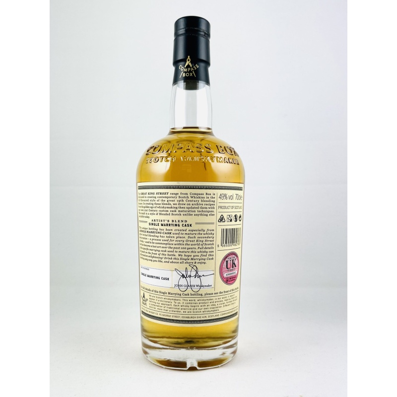 Compass Box Great King Street Single Marrying Cask Milroys of Soho