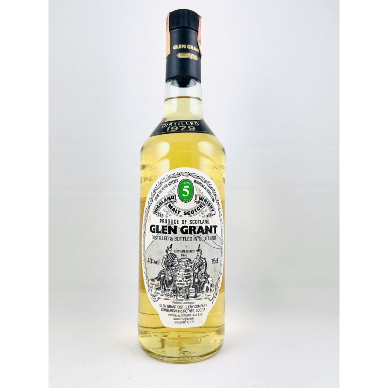 Glen Grant 1979 5 Year Old Seagram Italia Import