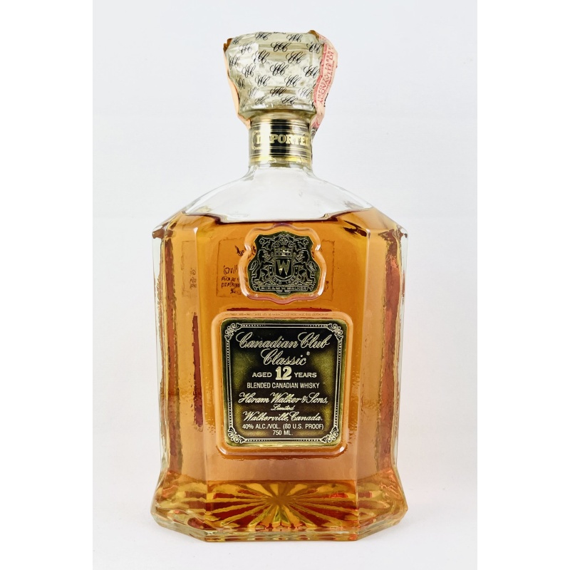 Canadian Club Classic 1970s 12 Year Old Da Spirit Import