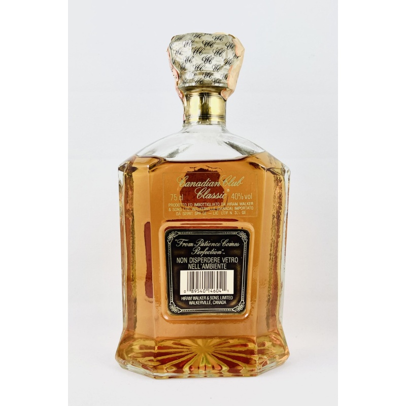 Canadian Club Classic 1970s 12 Year Old Da Spirit Import