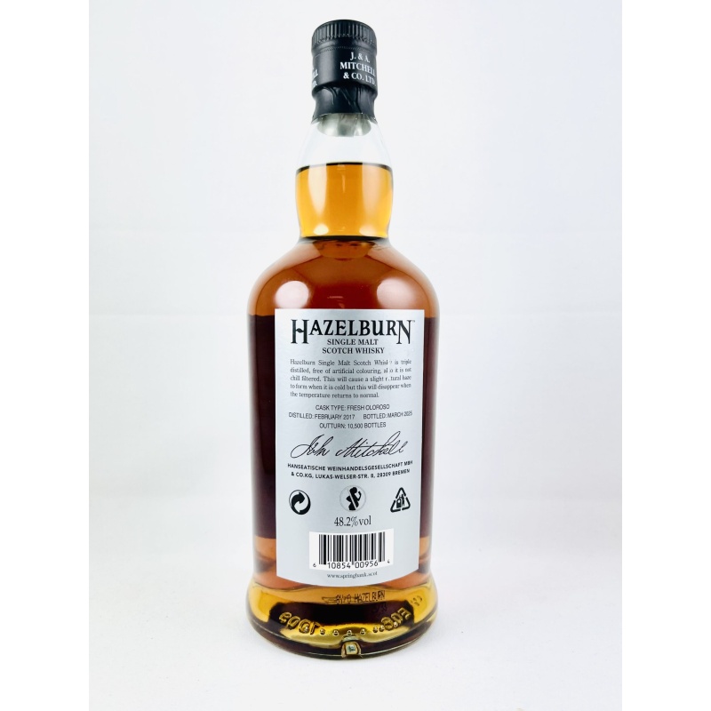 Hazelburn 2017 8 Year Old Oloroso Cask 2025 Release