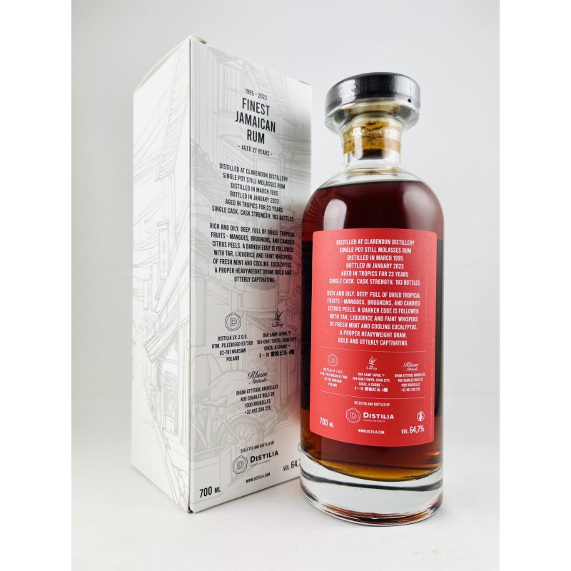 Clarendon 1995 27 Year Old for Bar Lamp + Rhum Attitude