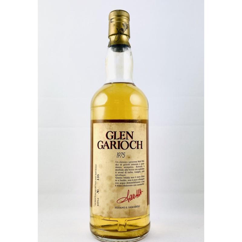 Glen Garioch 1975 Red Vintage Label  A. Casali
