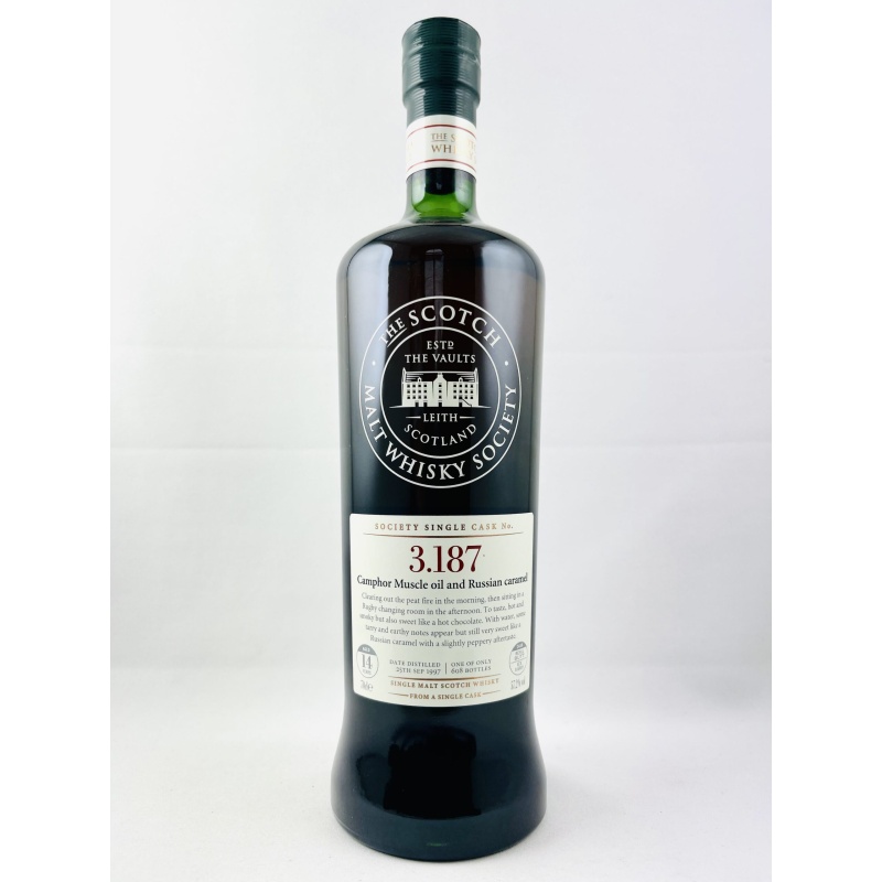Bowmore 1997 14 Year Old SMWS 3.187 Camphor Muscle Oil and Russian caramel
